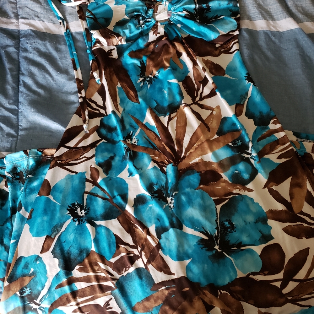 Very Cute blue Flower Dress